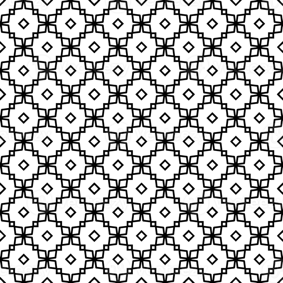 Black seamless abstract pattern. Overlay for background and backdrop. Ornamental design. PNG graphic illustration with transparent background.