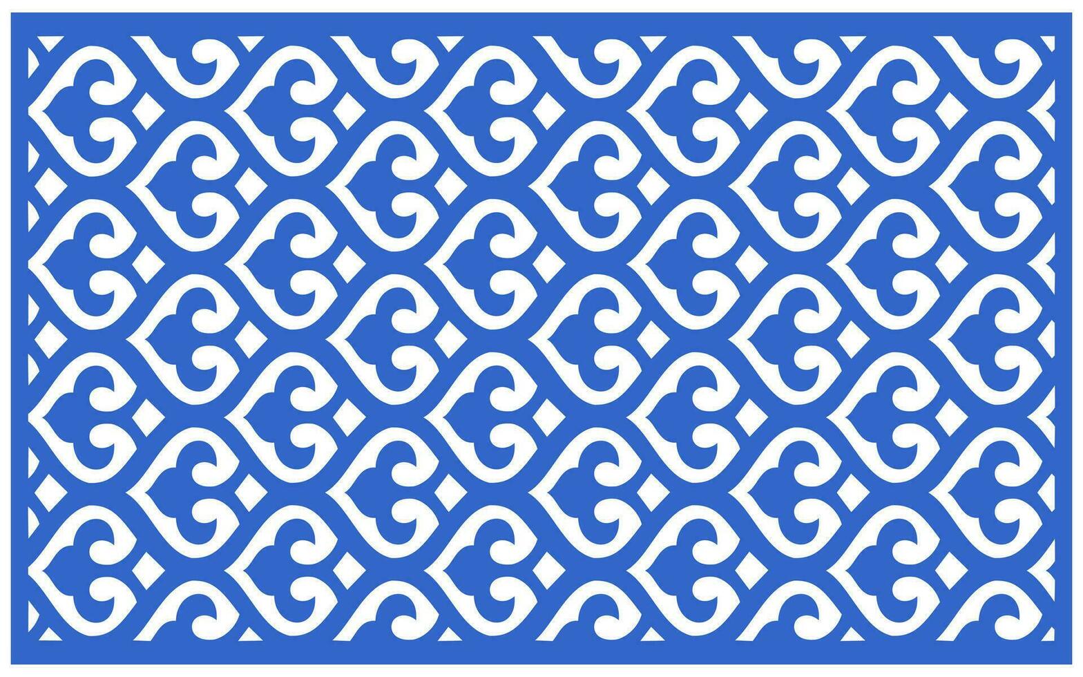 Decorative floral patterns, geometric template for cnc laser cutting vector