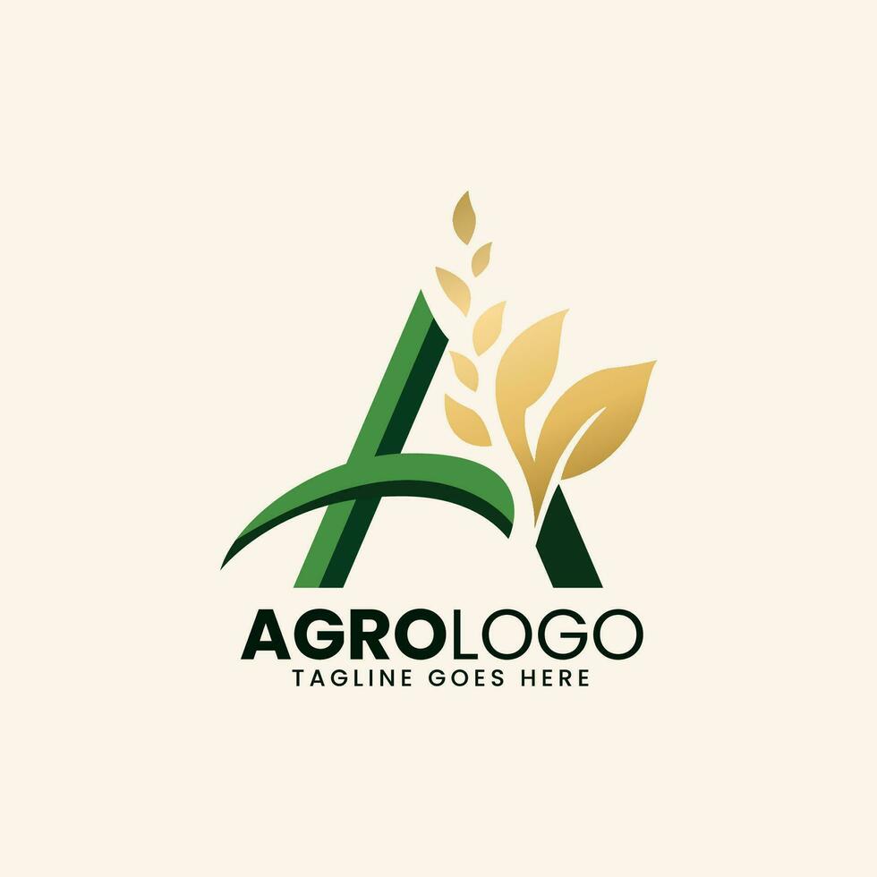 agricultura granja logo diseño plantilla, agro logo vector