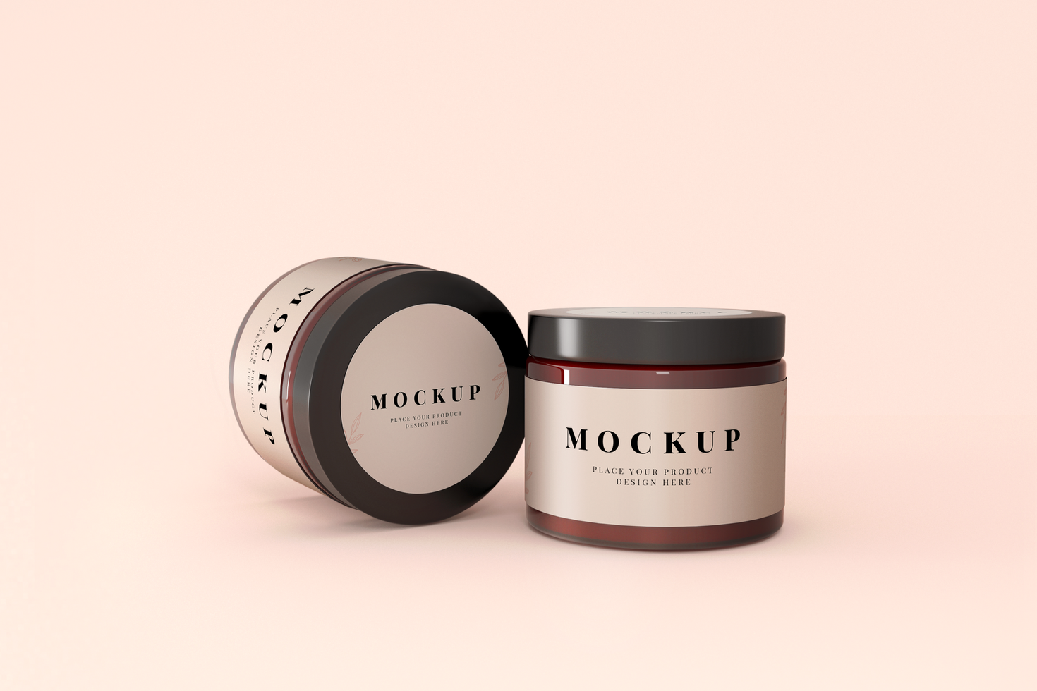 cosmetische pot mockup psd