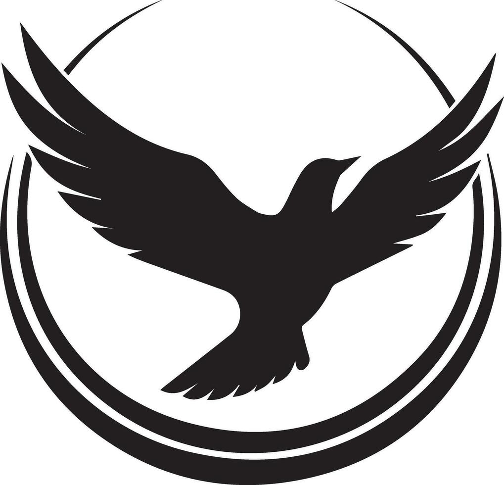 Flying Bird Logo vector silhouette 10