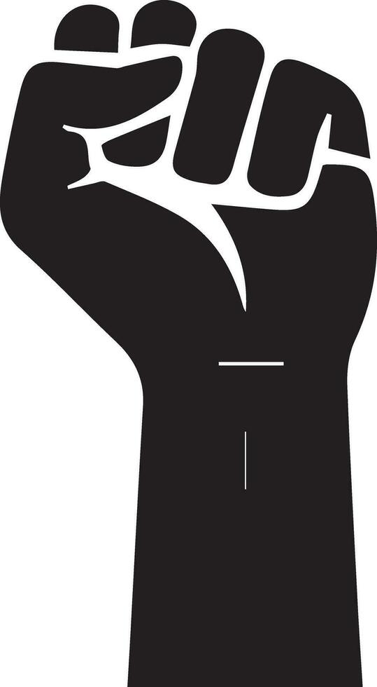 fist hand vector silhouette illustration black color 22