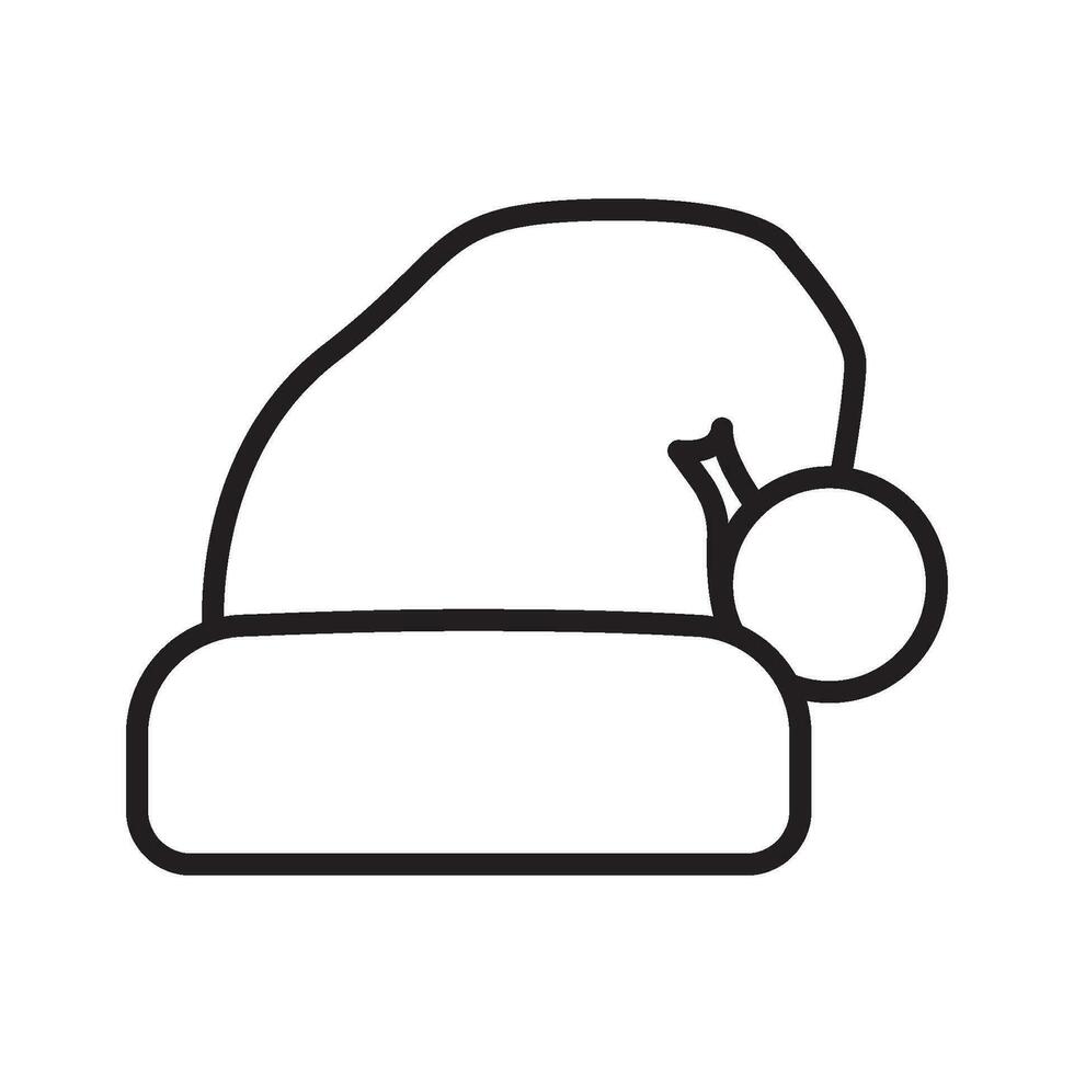 santa hat icon adobe X1 vector