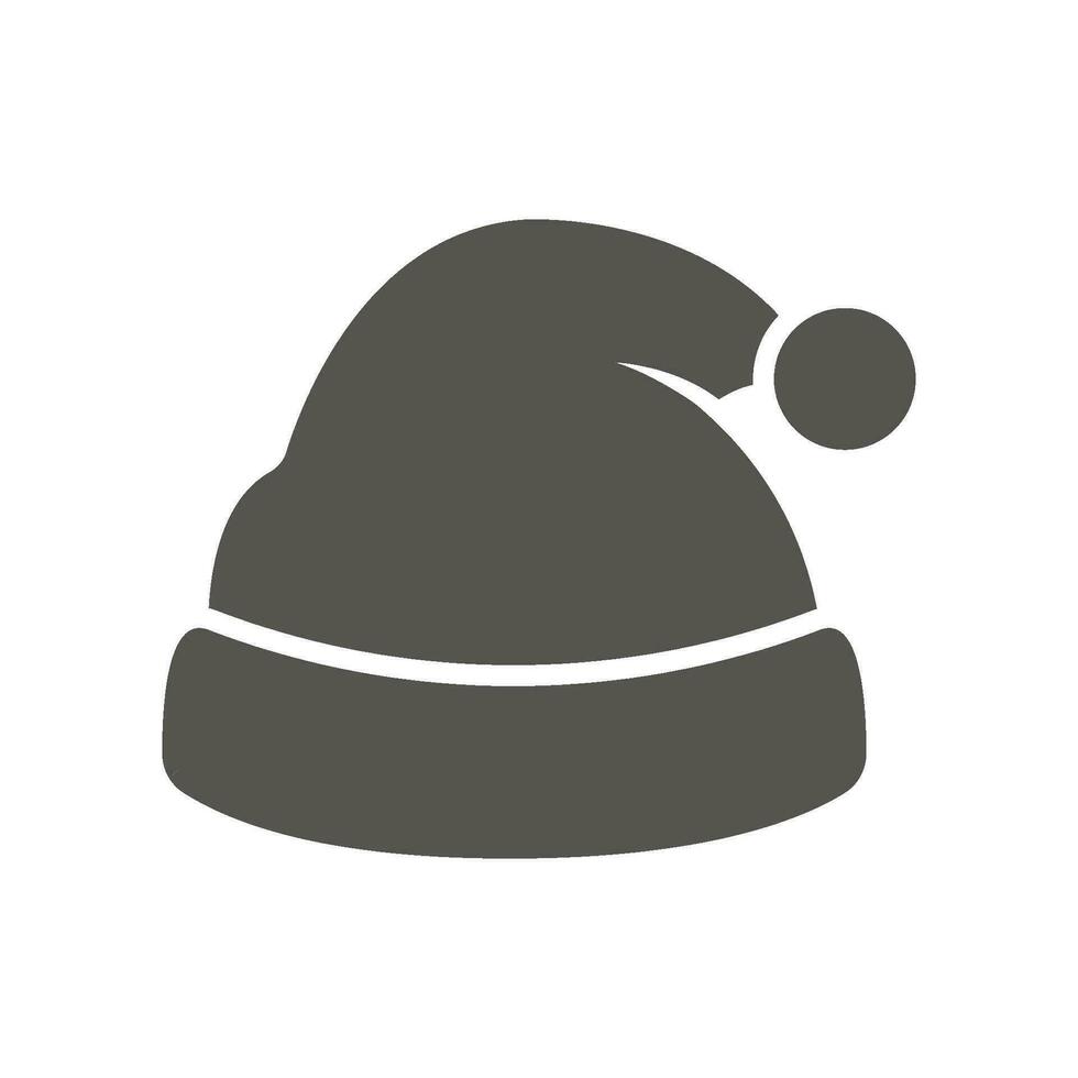 Papa Noel sombrero icono adobe x1 vector