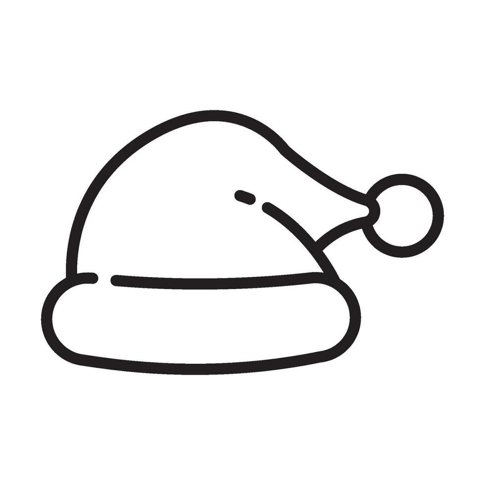 santa hat icon adobe X1 vector
