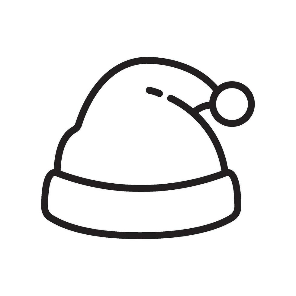 santa hat icon adobe X1 vector