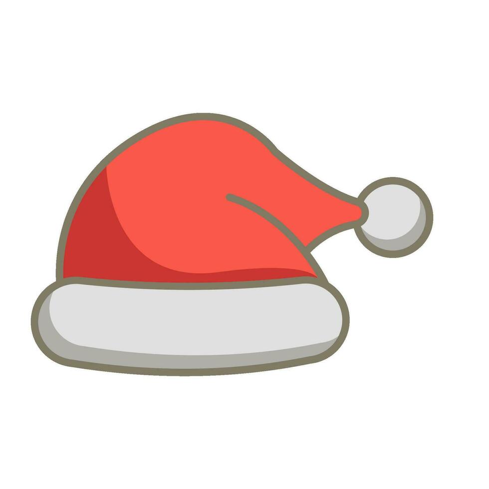 Papa Noel sombrero icono adobe x1 vector