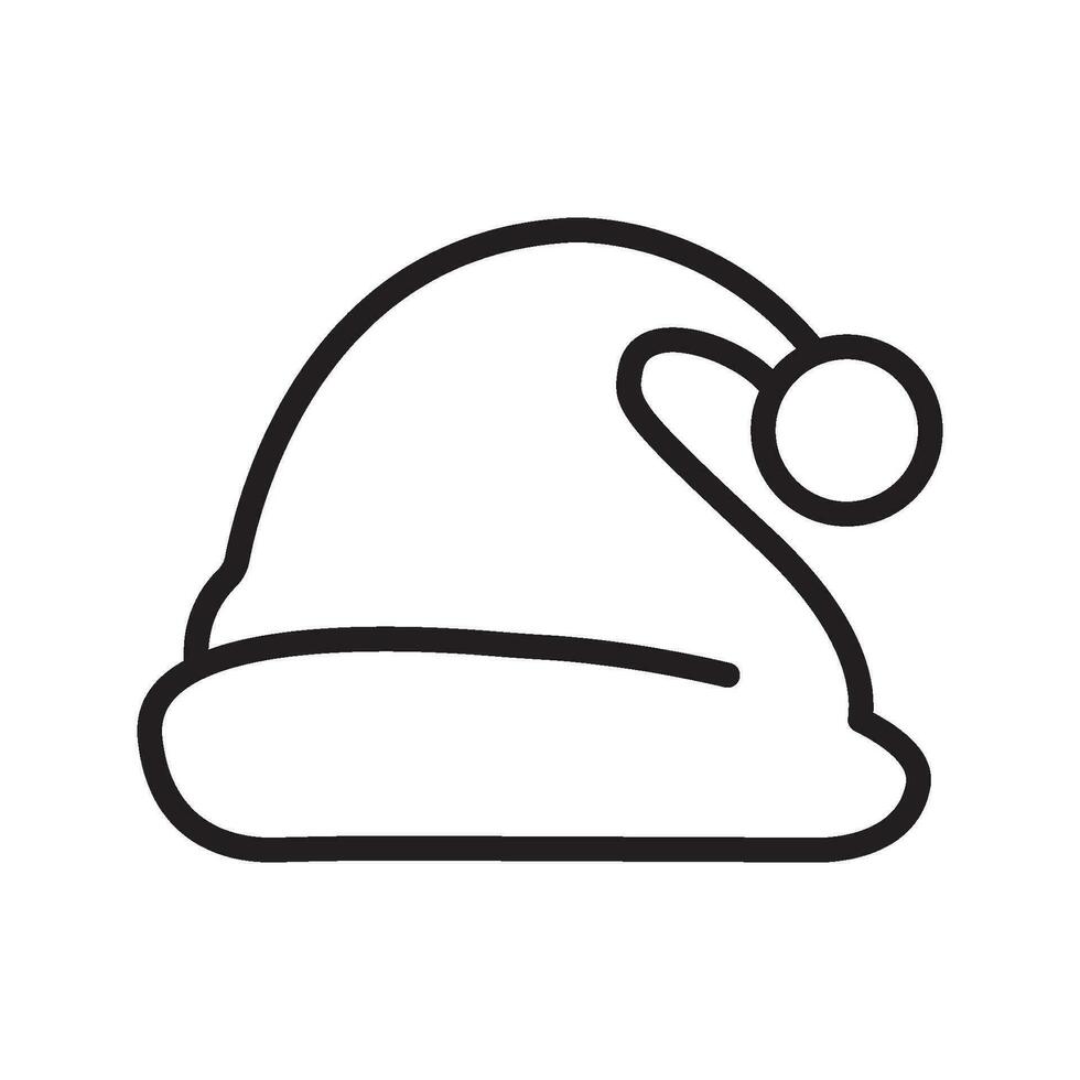 santa hat icon adobe X1 vector