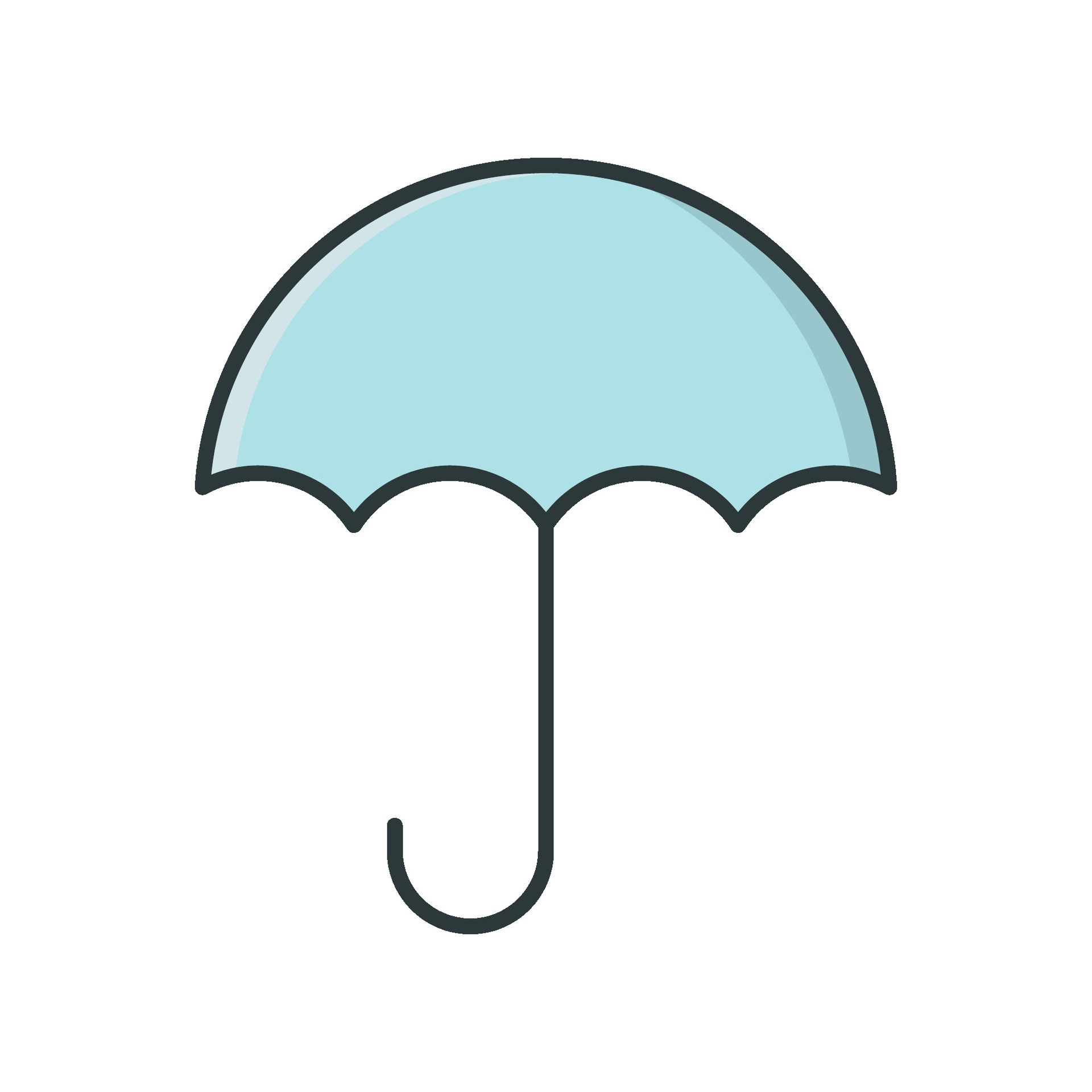 Umbrella icon vector design templates simple and modern concept