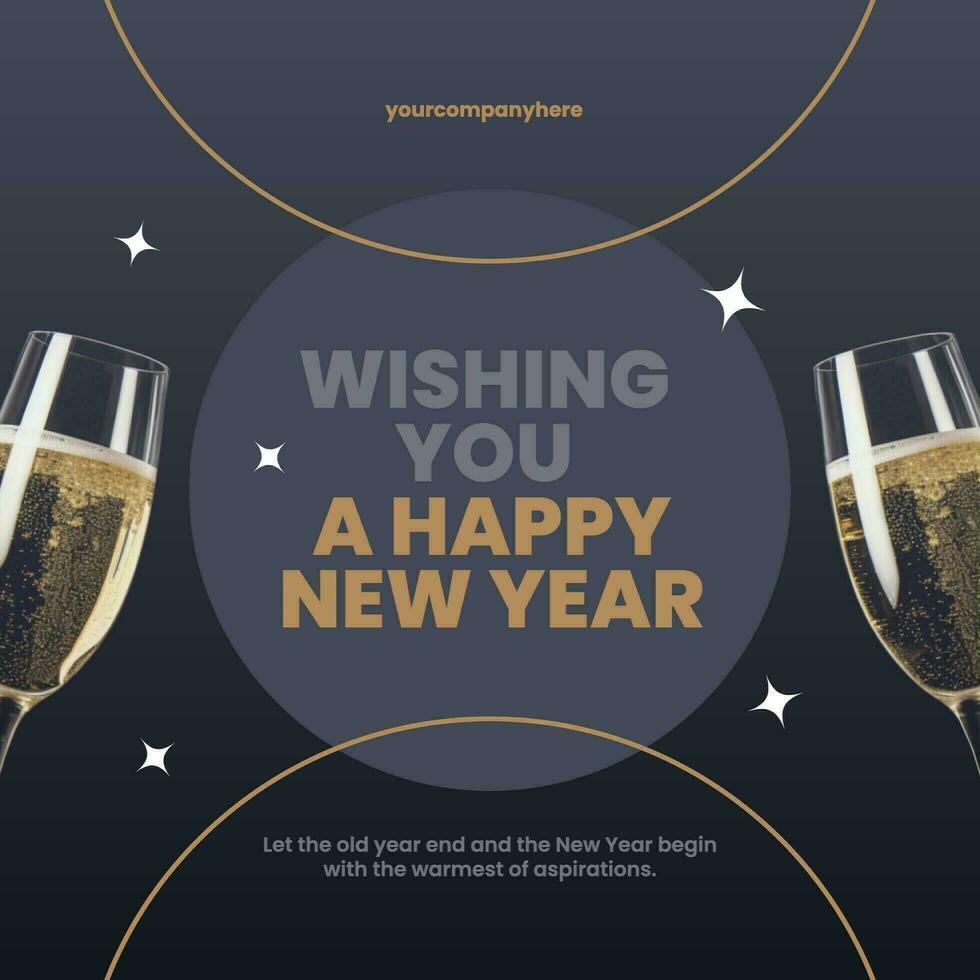 New Year Celebration for LinkedIn Post template