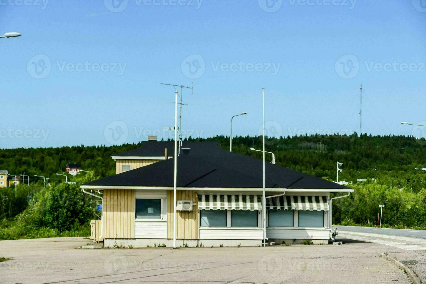 a small yellow building photo