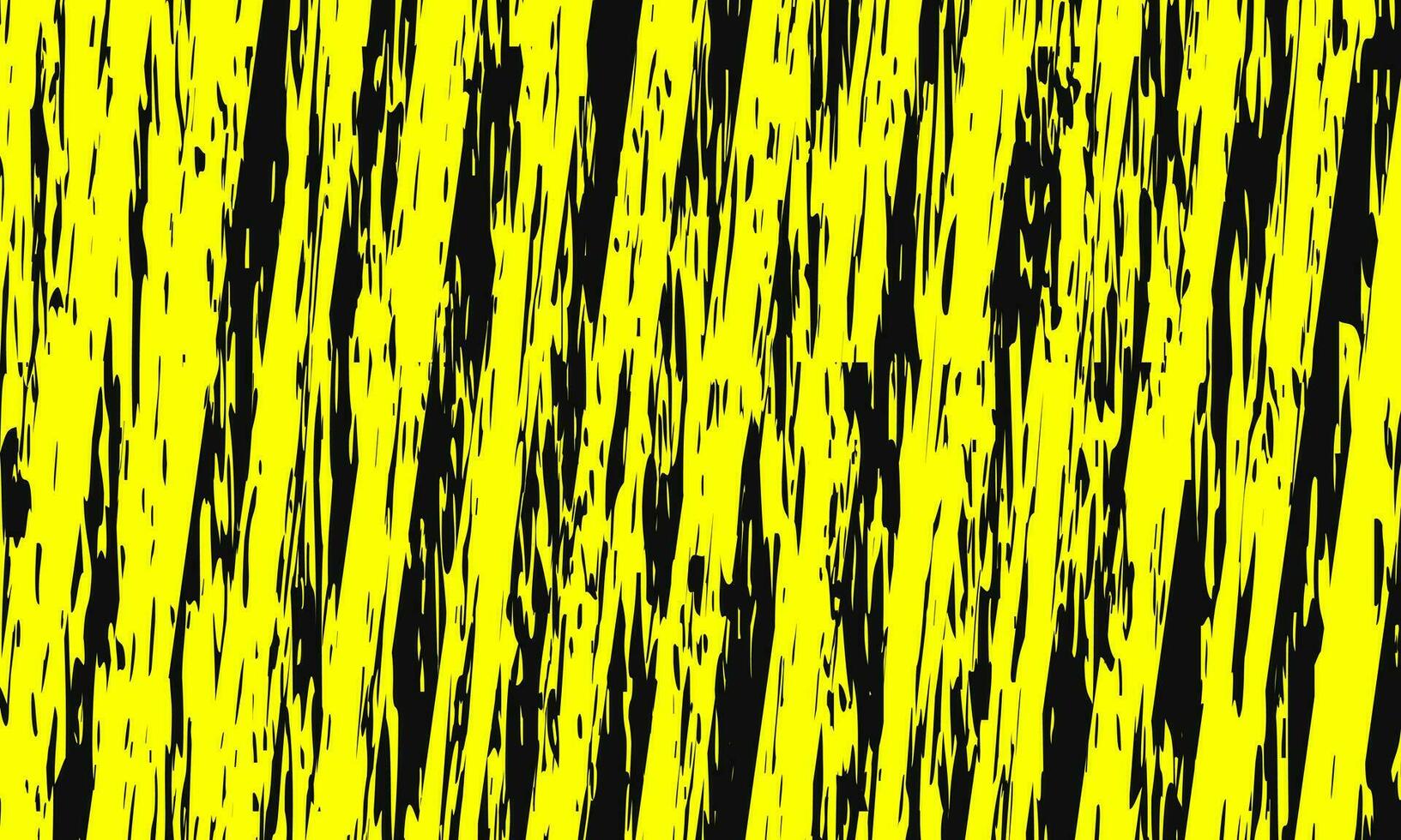 Grunge yellow and black diagonal stripes. vector
