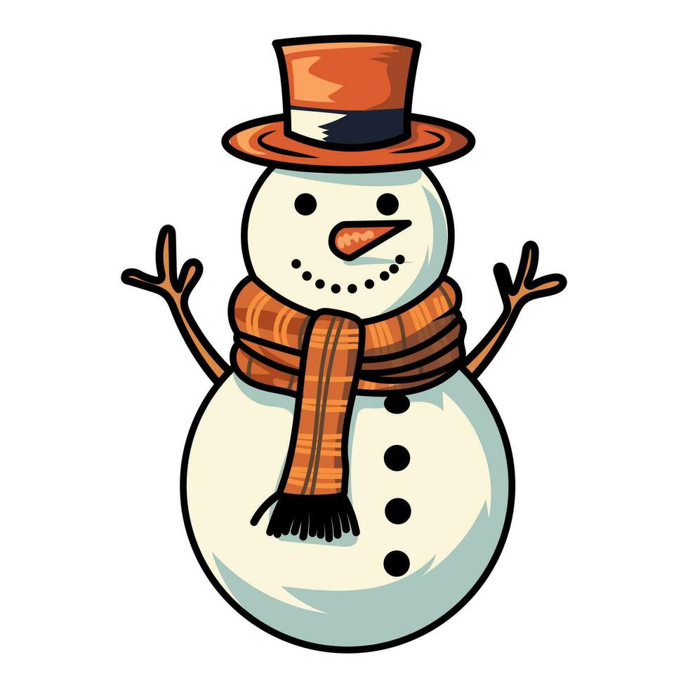 Snowman vector illustration