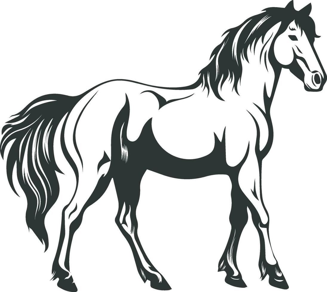 Retro Horse vector Illustration 34978503 Vector Art at Vecteezy
