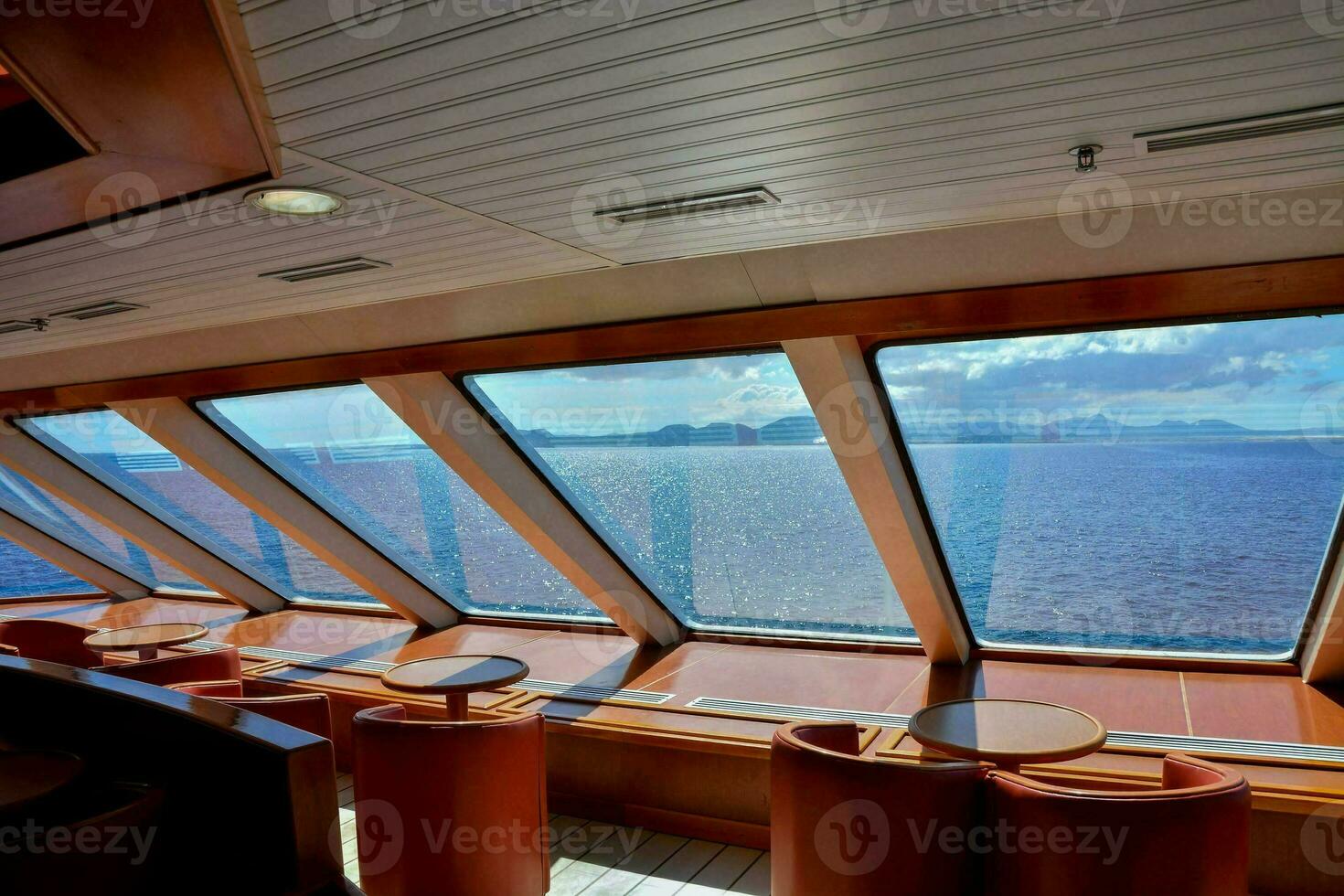 the view from the top deck of a cruise ship photo