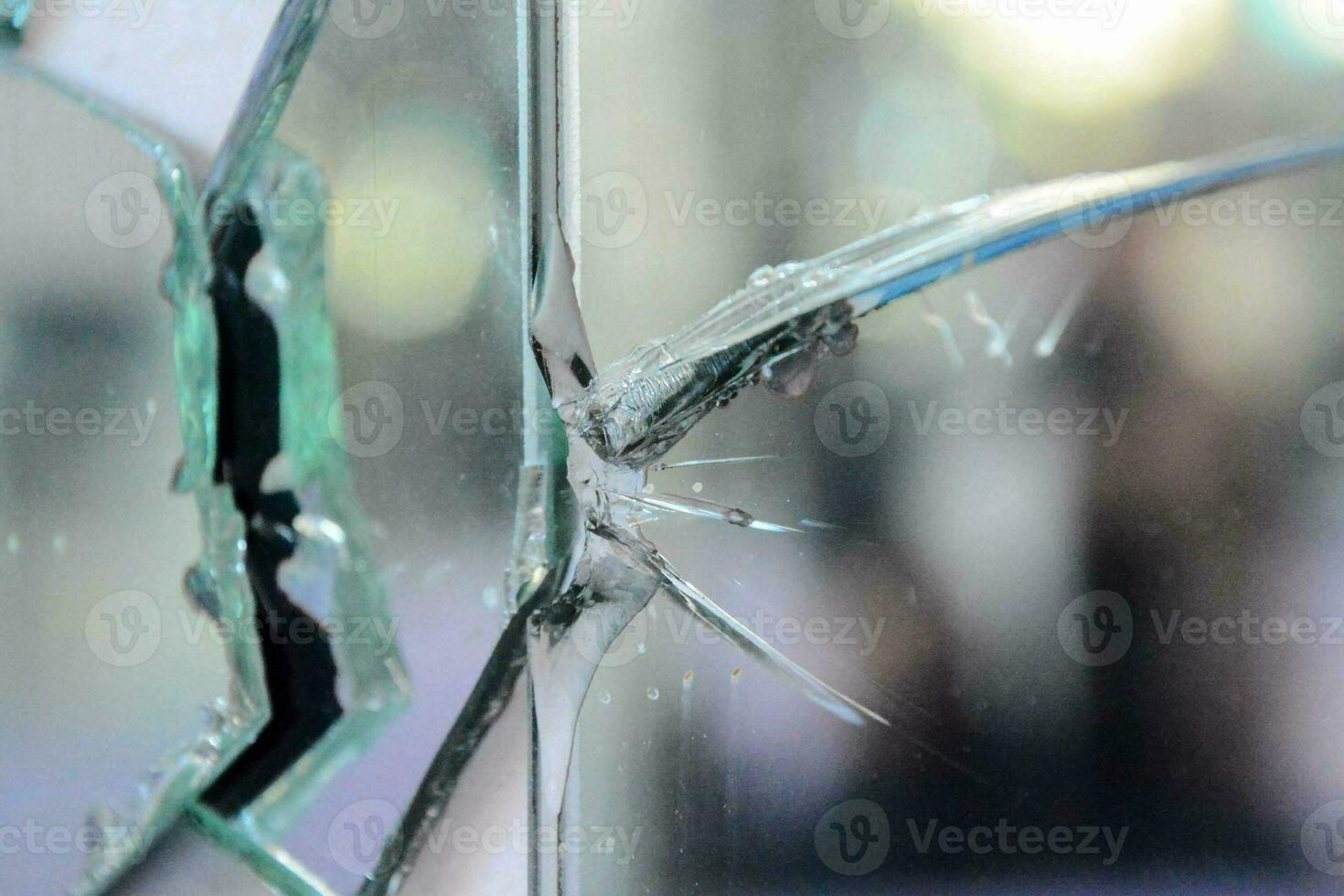 a broken glass door photo