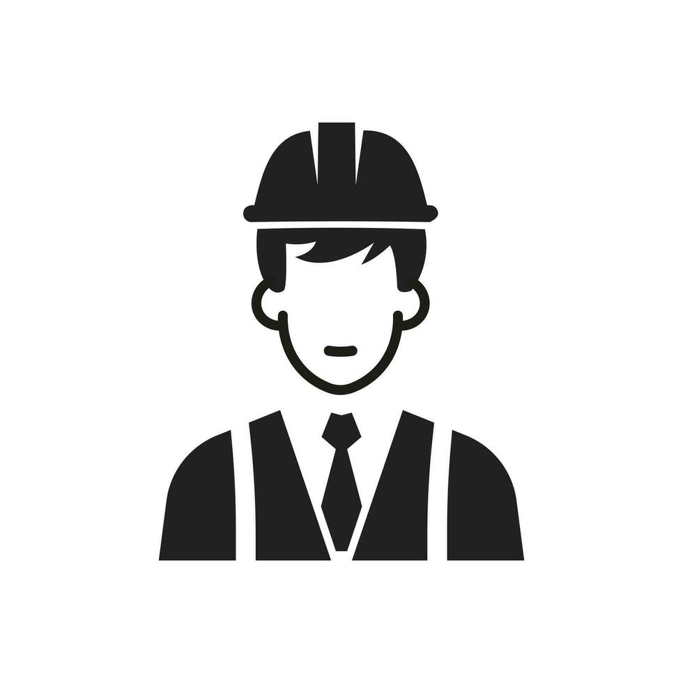 Construction engineer. Service Engineer Icon. Architect. Vector illustration