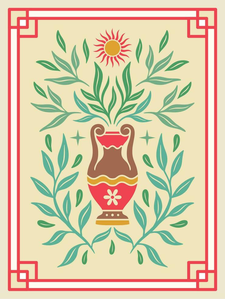 Vintage pattern design vector