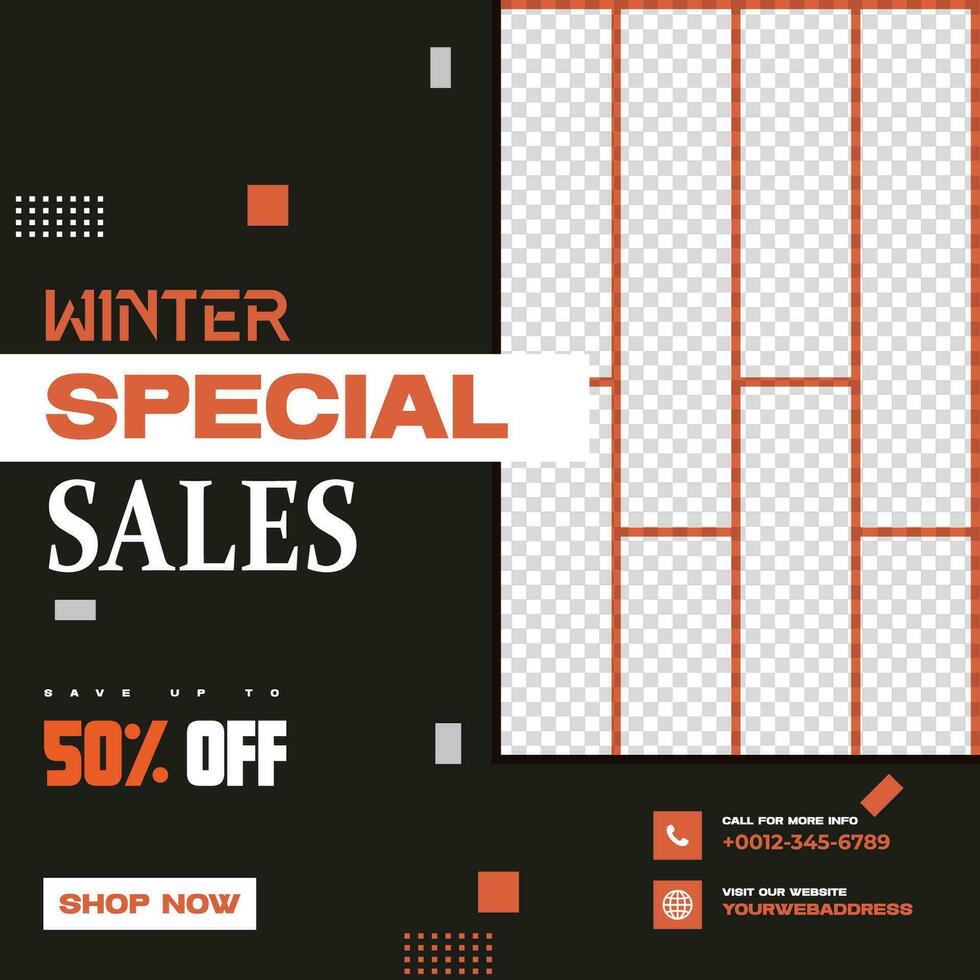 Vector new season arrival sale promotional banner for social media post