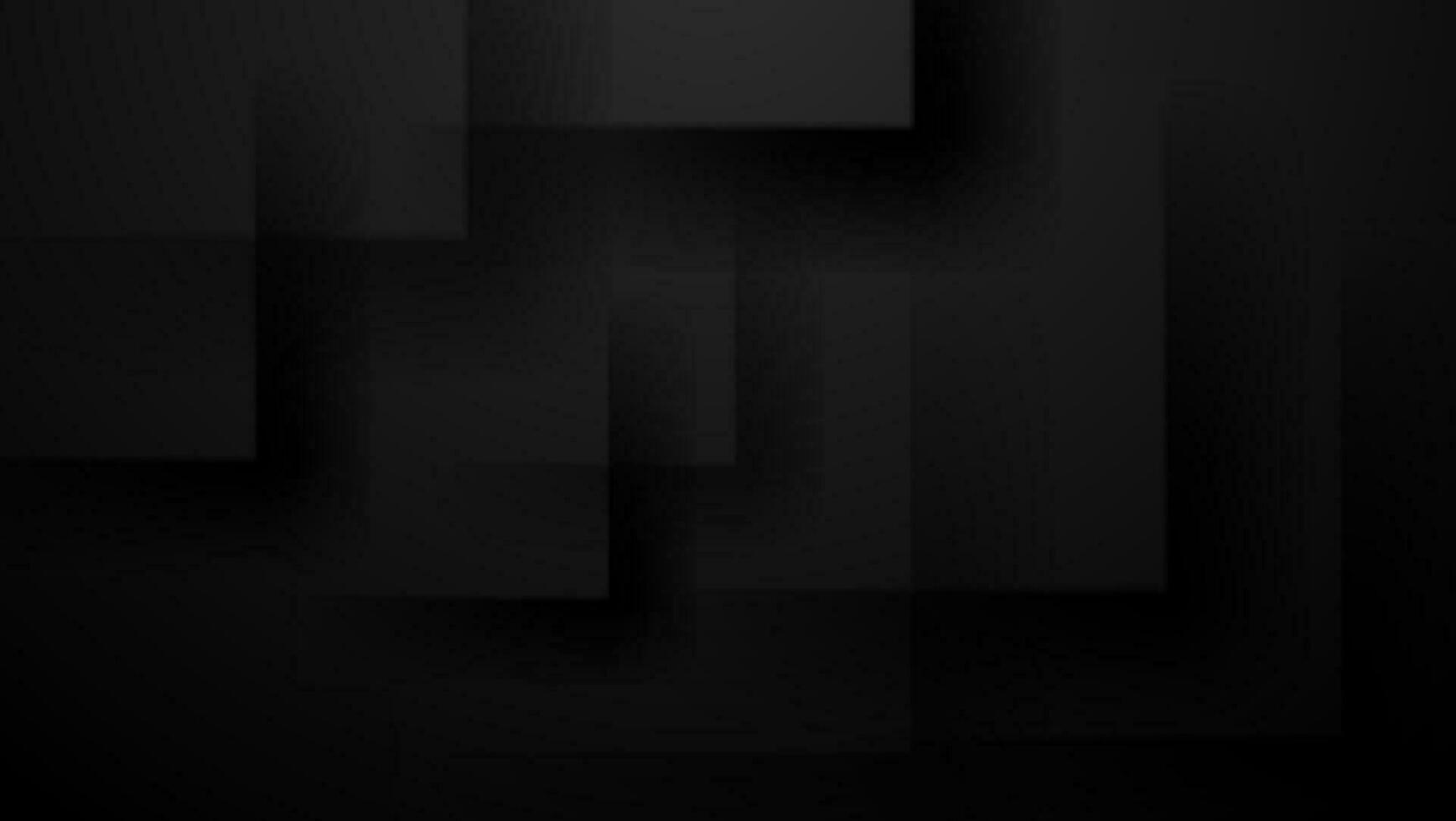abstract black background with layered square composition vector