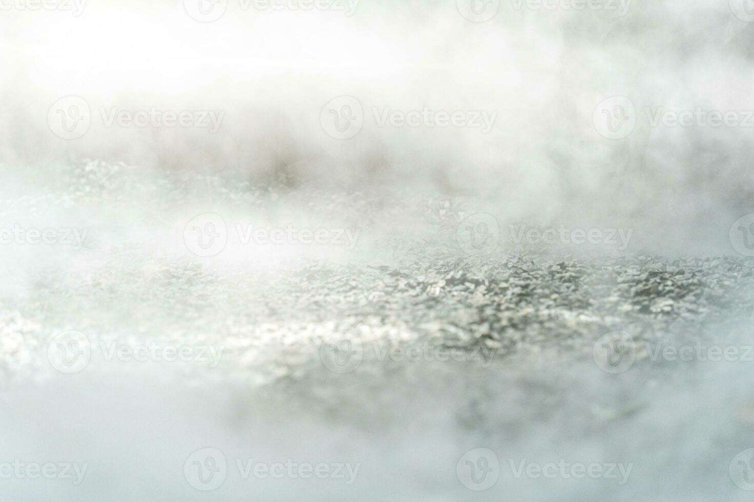 gravel texture floor with mist or fog. Light, dark and gray abstract gravel texture for display products photo