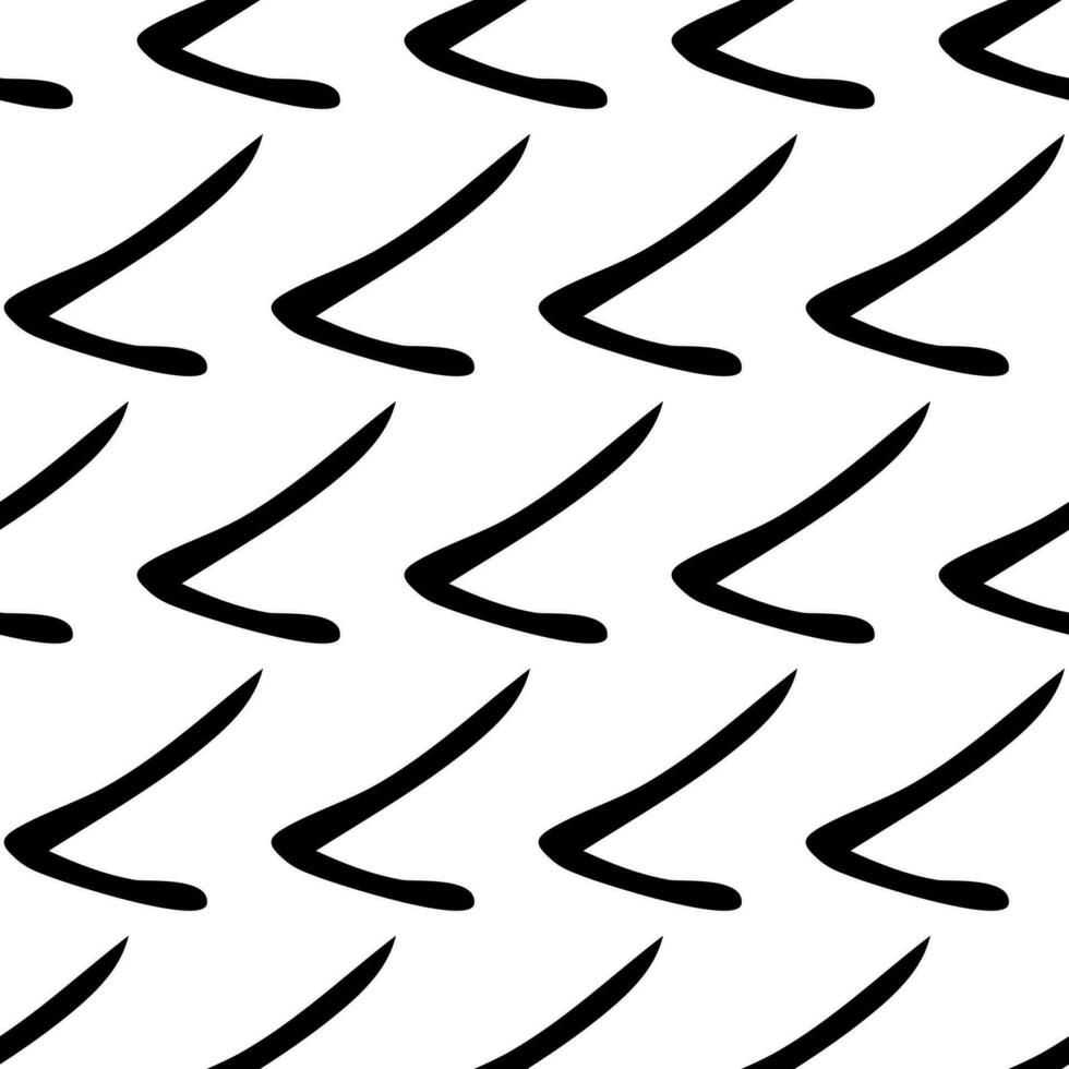 Seamless pattern with sketch squiggle vector