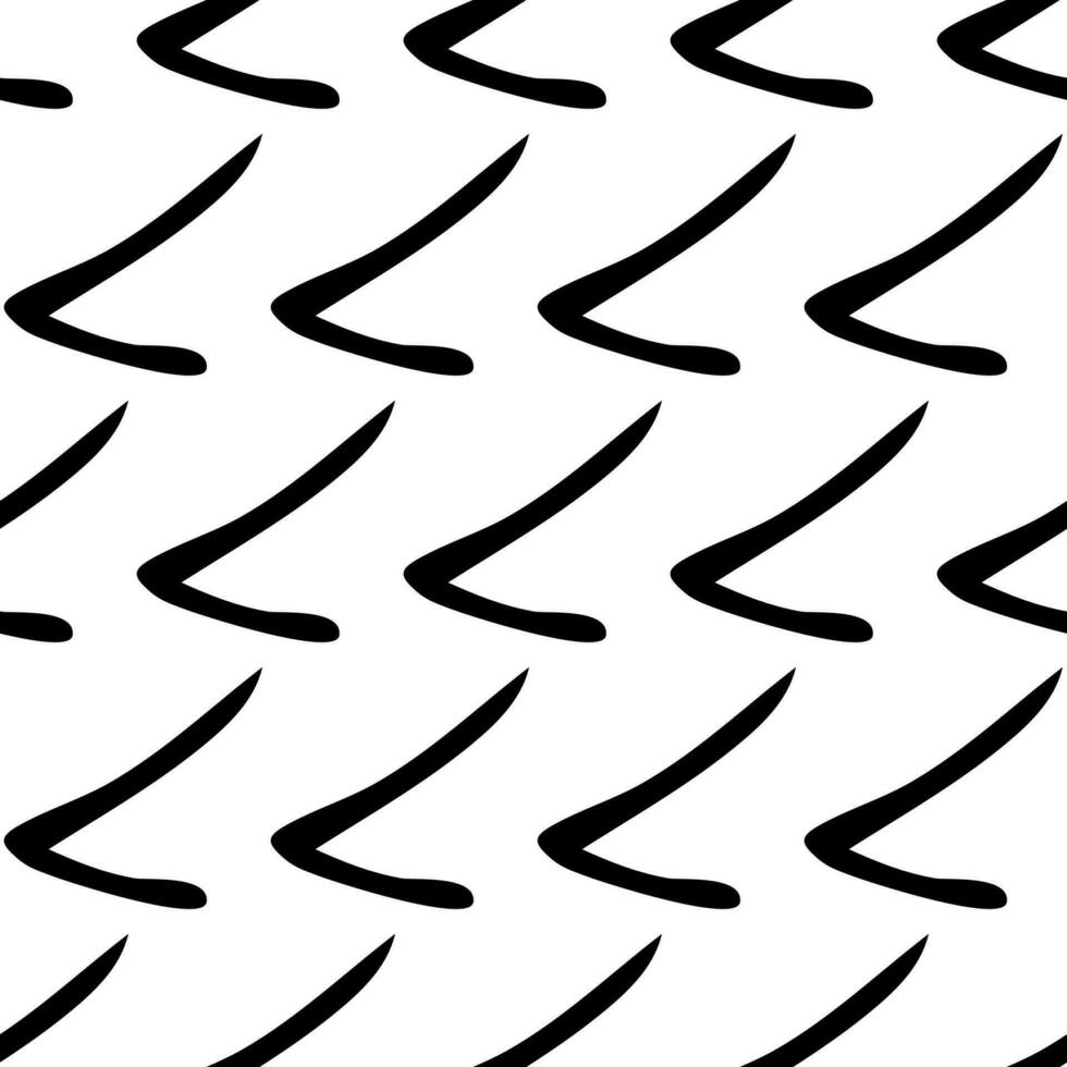 Seamless pattern with sketch squiggle vector