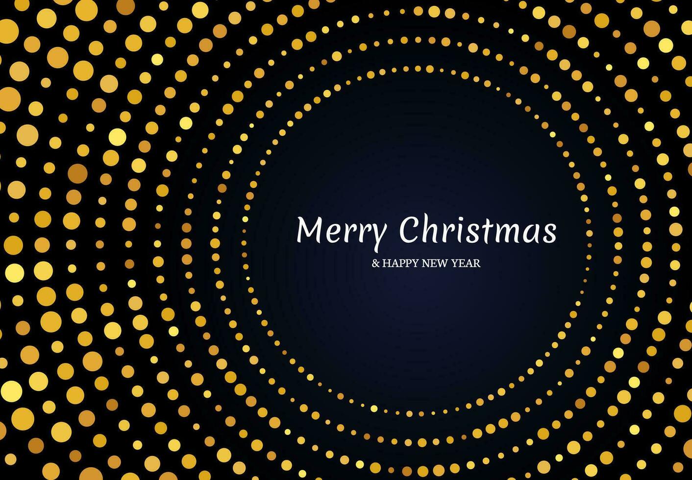 Merry Christmas of gold glitter pattern vector