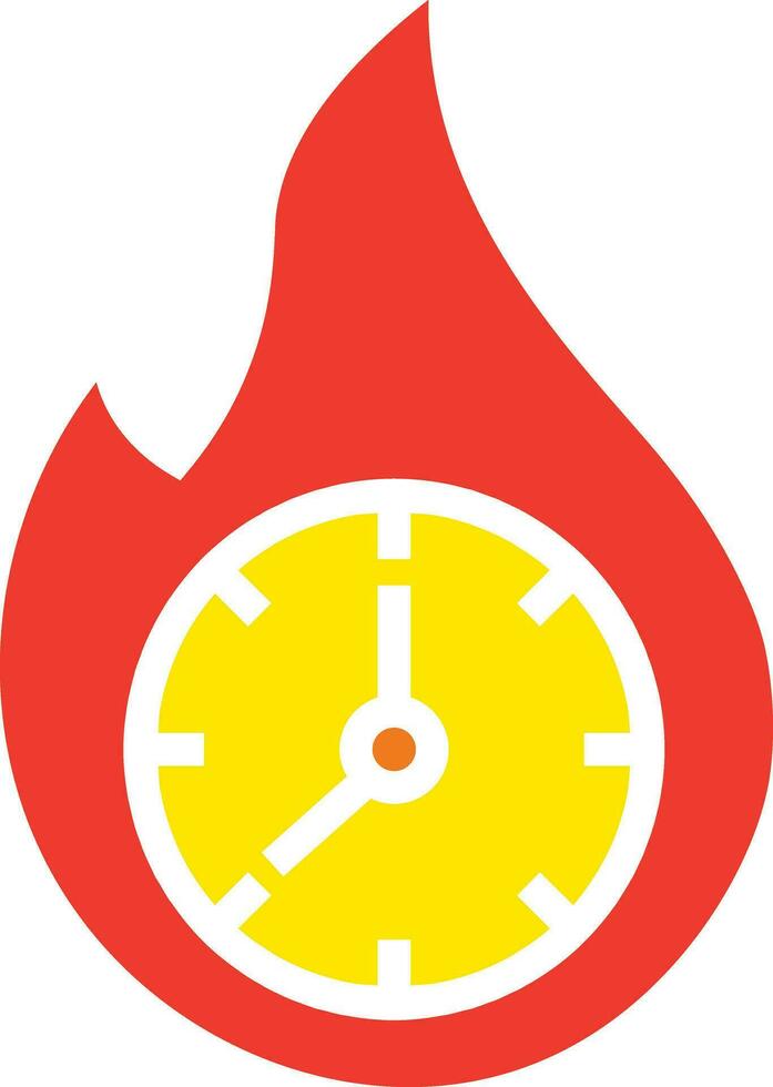 Fast Cook Fire Icon Vector Illustration