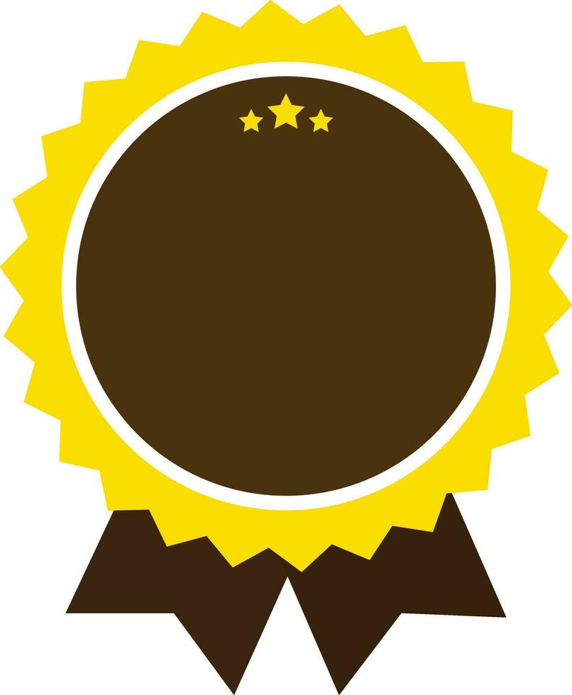 Badge with Ribbon Award Concept vector