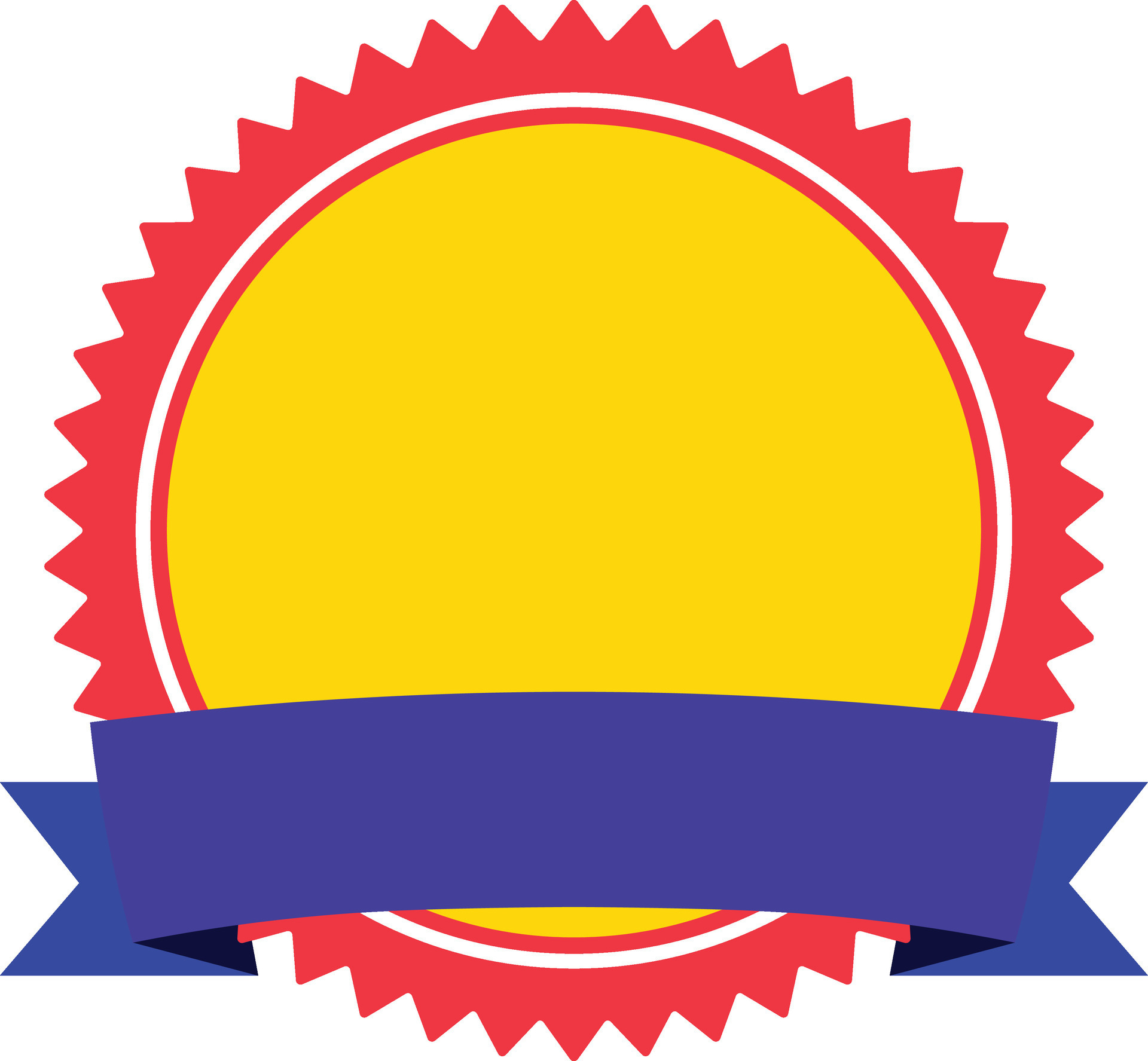 Badge with Ribbon Award Concept 34982883 Vector Art at Vecteezy