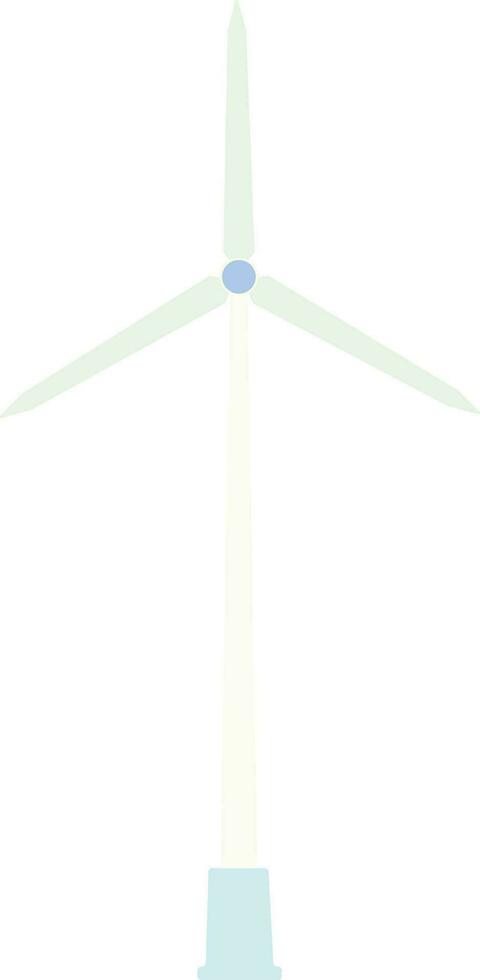 Wind Turbine for Renewable Energy Illustration vector