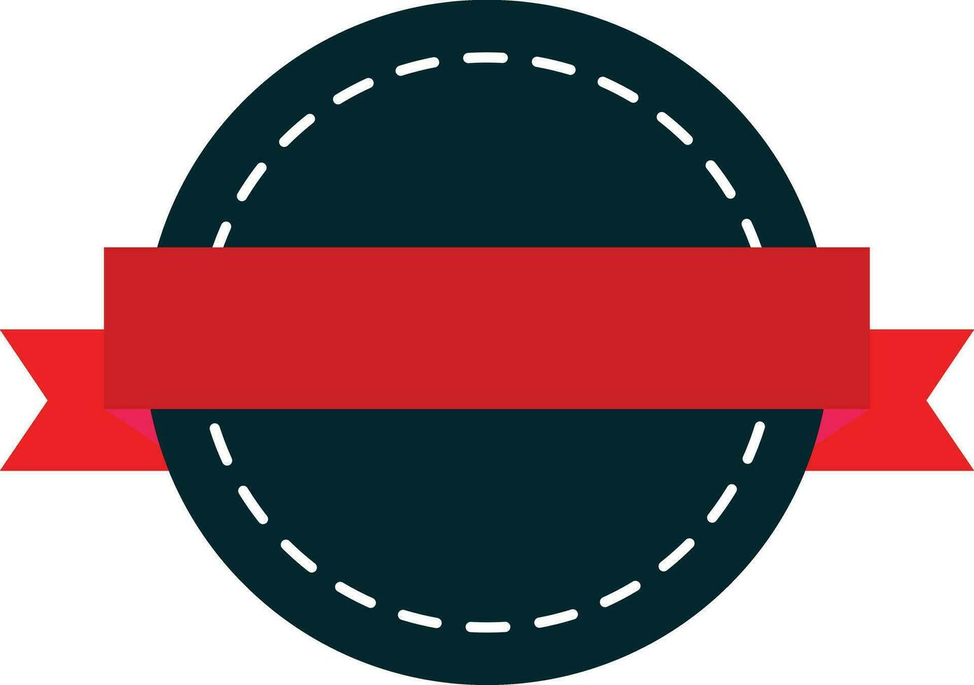 Badge with Ribbon Award Concept vector