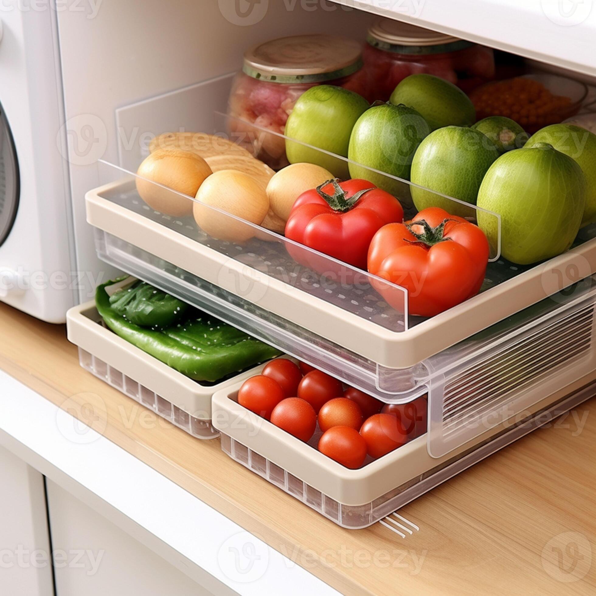 AI generated Organizer for storing fruits and vegetables, plastic