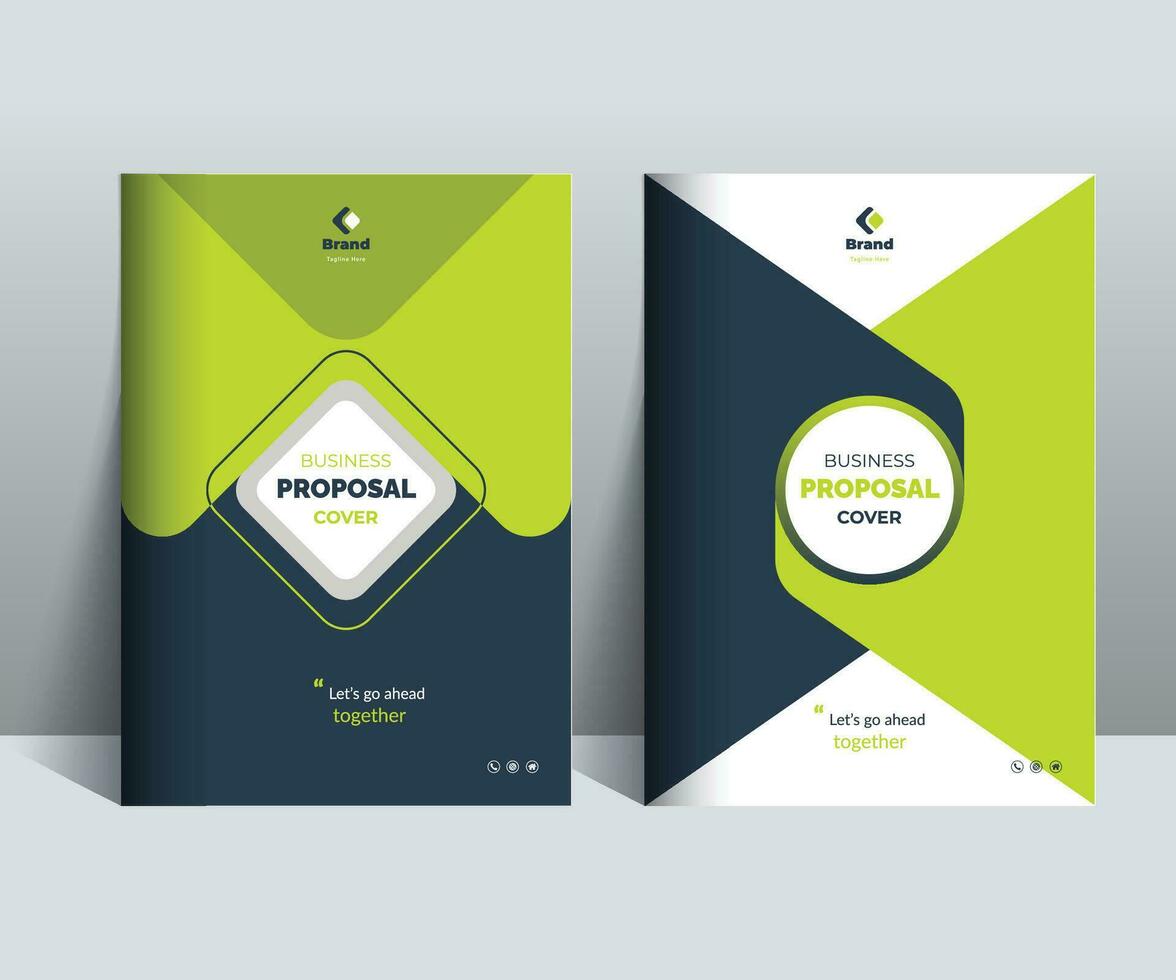 Corporate Business Proposal Cover Design template concepts vector