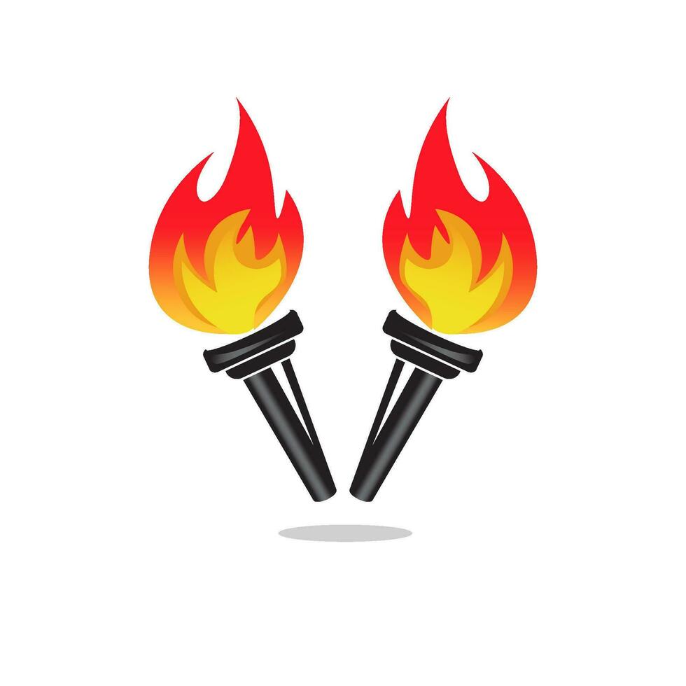 torch vector illustration