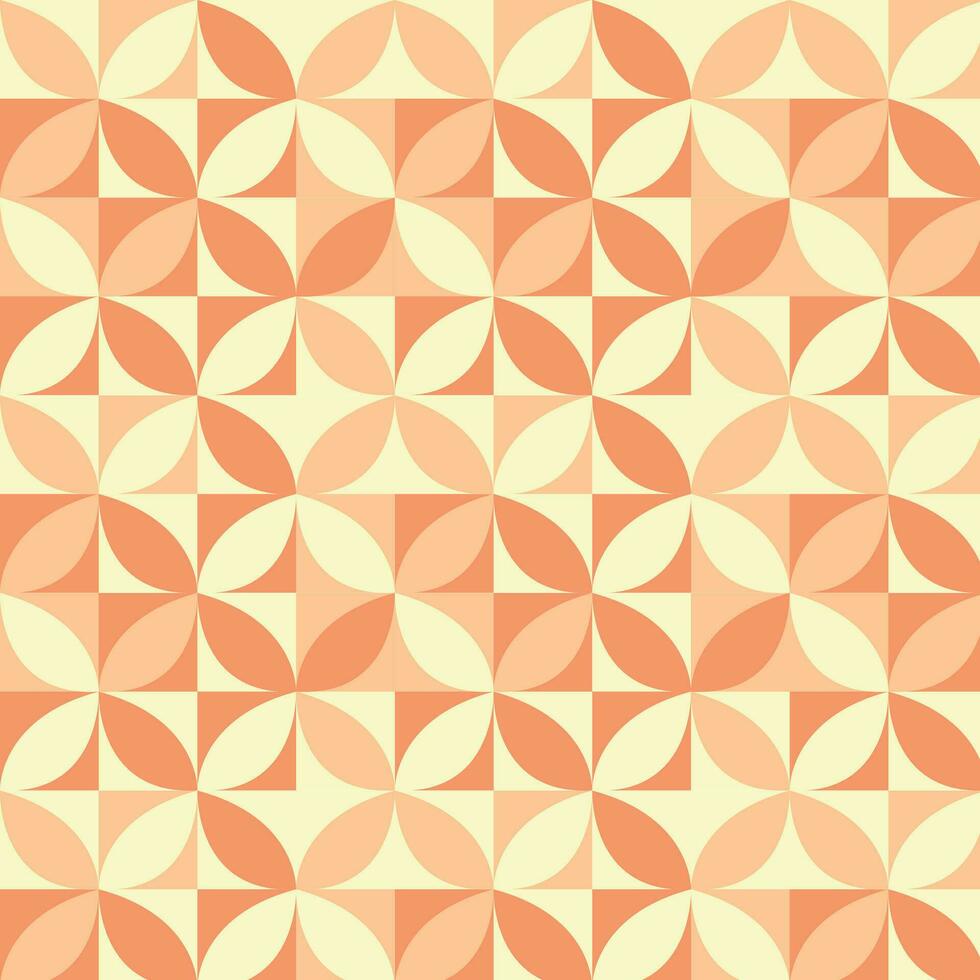 seamless pattern with leaves. Bauhaus style pattern. Background with Bauhaus flowers. Vector illustration