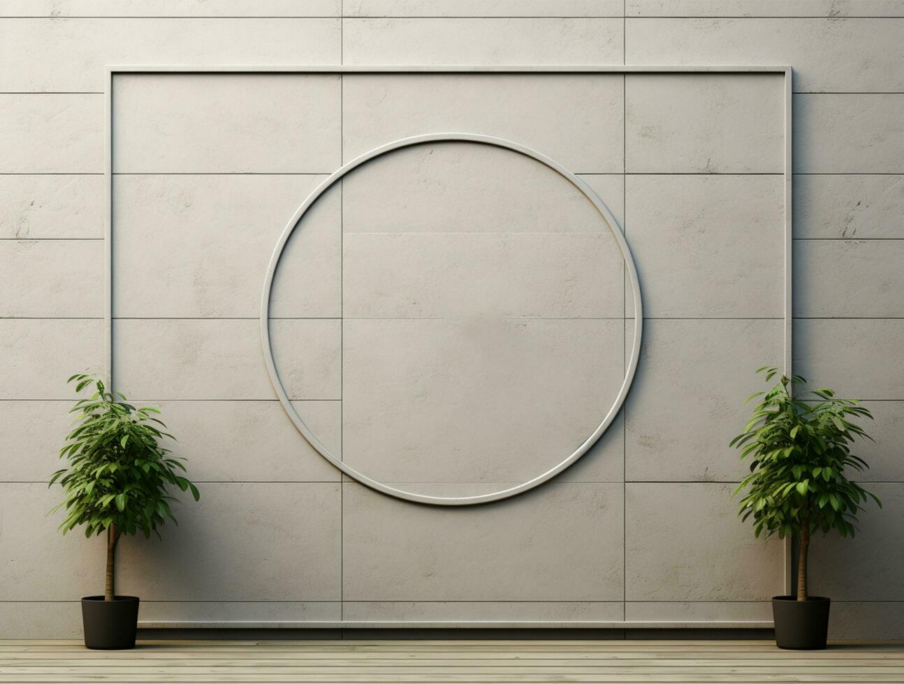 AI generated Luxury modern wall design interior background photo