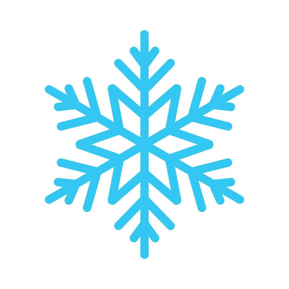 Snow. Snowflake icon. Snowflake icon isolated on white background. Snowflake icon vector design illustration. Simple snowflake icon.