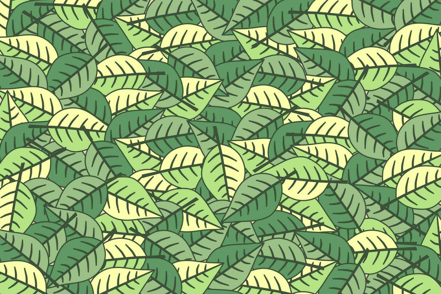 Tropical leaf wallpaper. Nature leaves pattern design. Vector illustration.