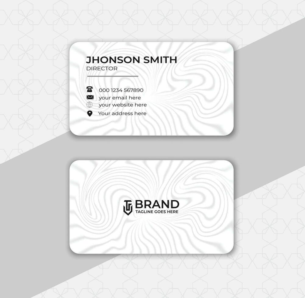 Modern  business card template design vector