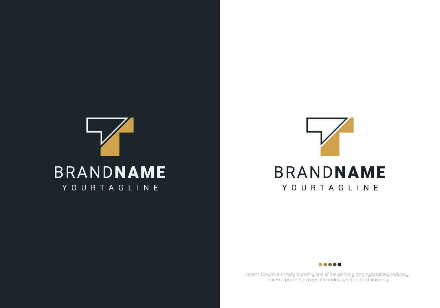 modern and minimal T letter Logo. trendy fonts monogram icon symbol. vector