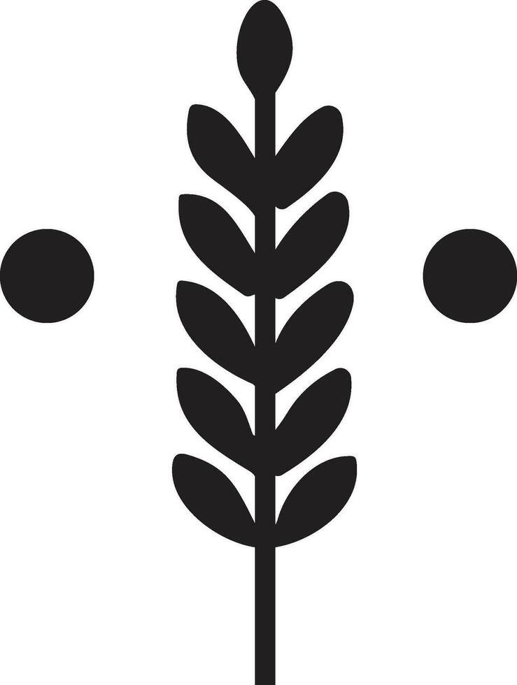 Flower or leaf logo in a minimalist style for decoration vector