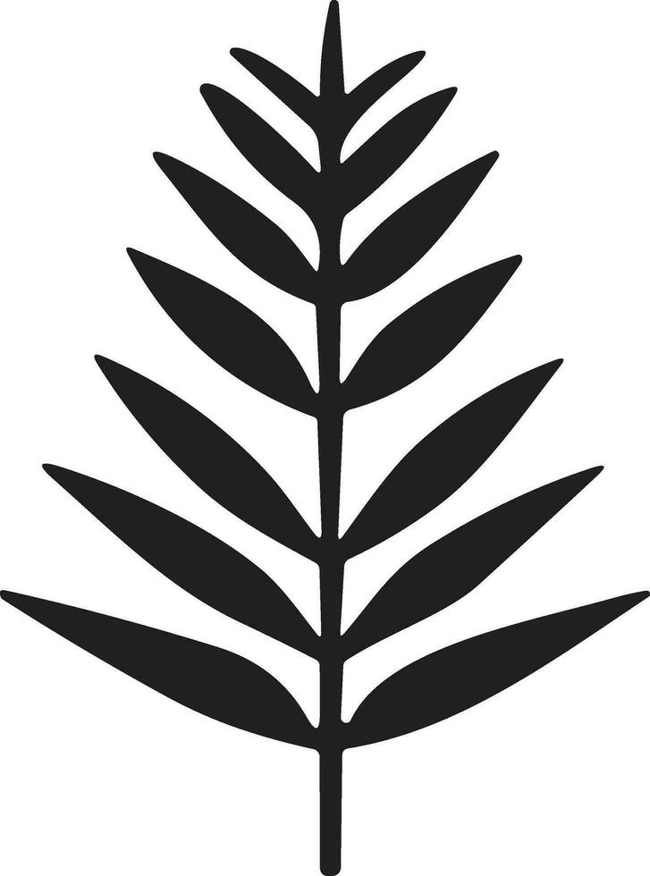 Flower or leaf logo in a minimalist style for decoration vector