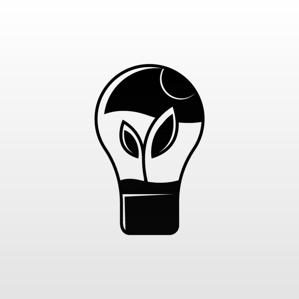 Light bulb logo design template vector