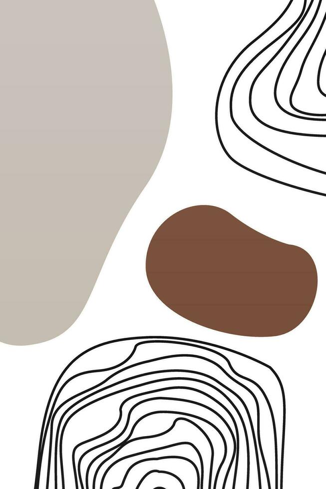 Abstract aesthetic boho background vector