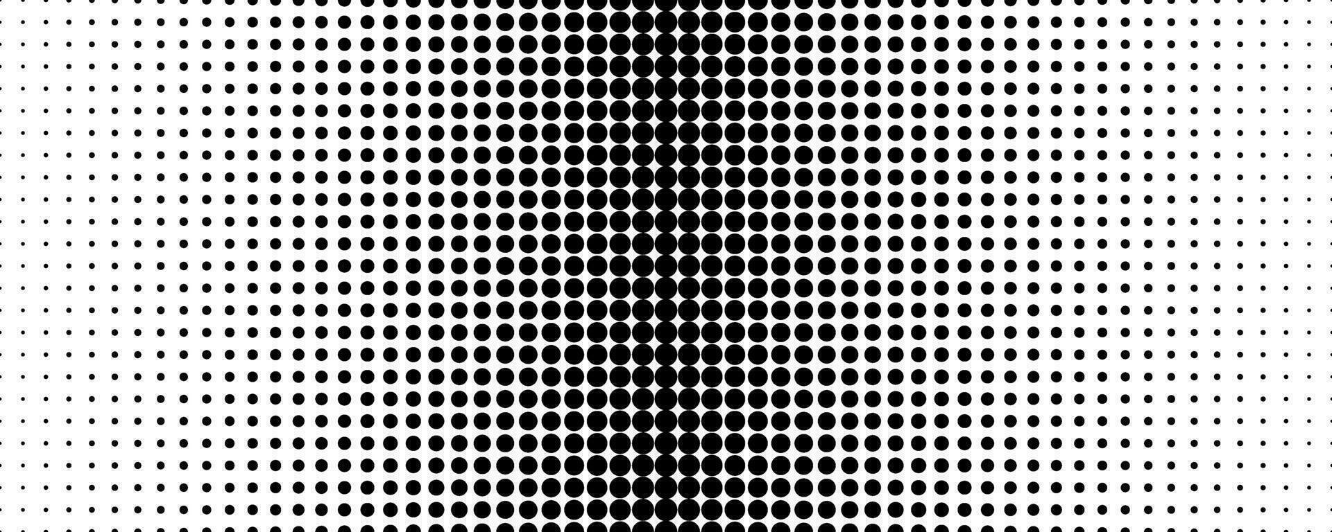 black white dot polka halftone vector