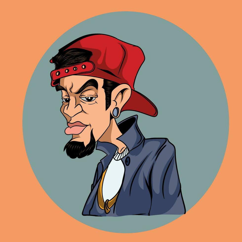 vector hip hop artist for t-shirt