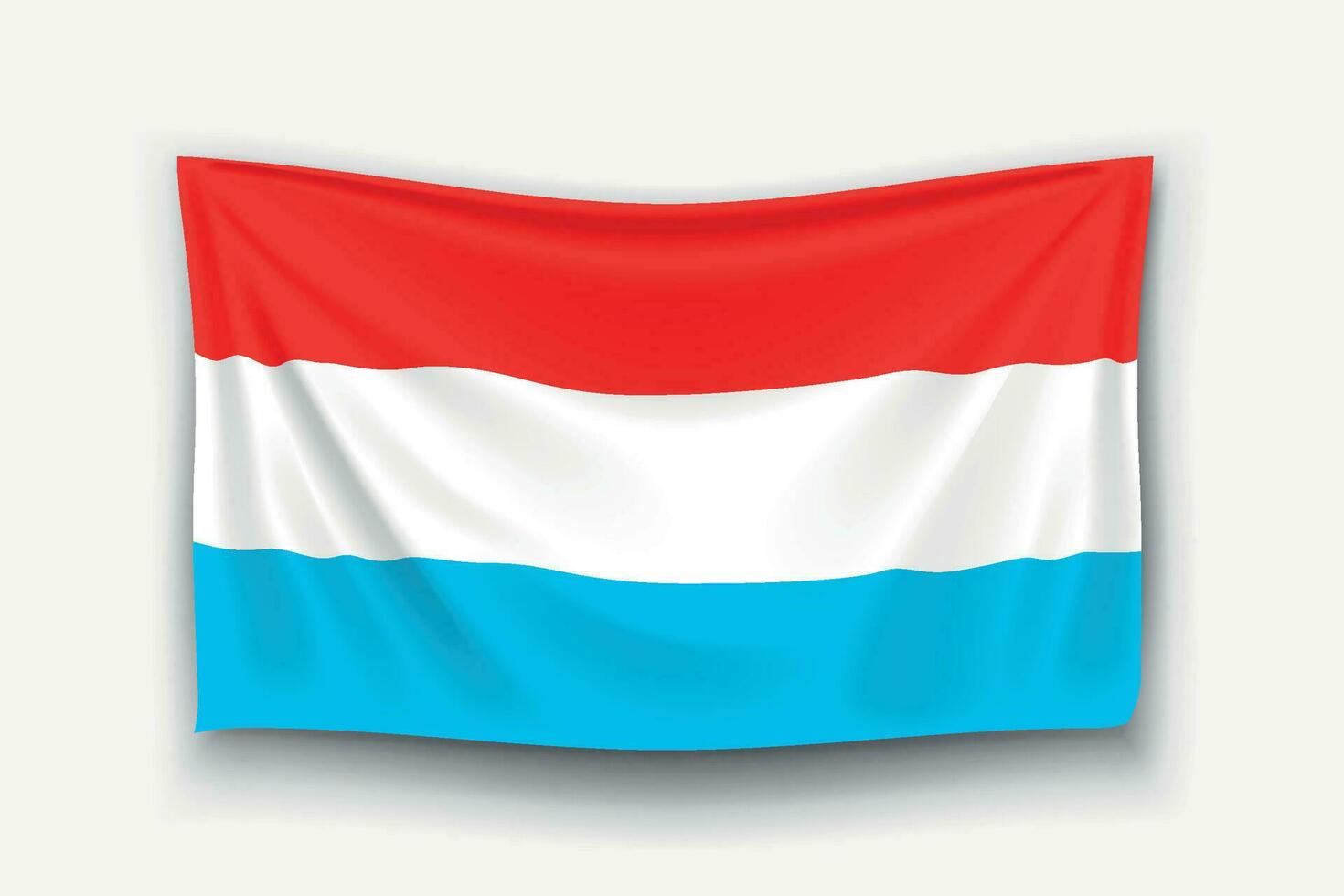 bandera de luxemburgo vector