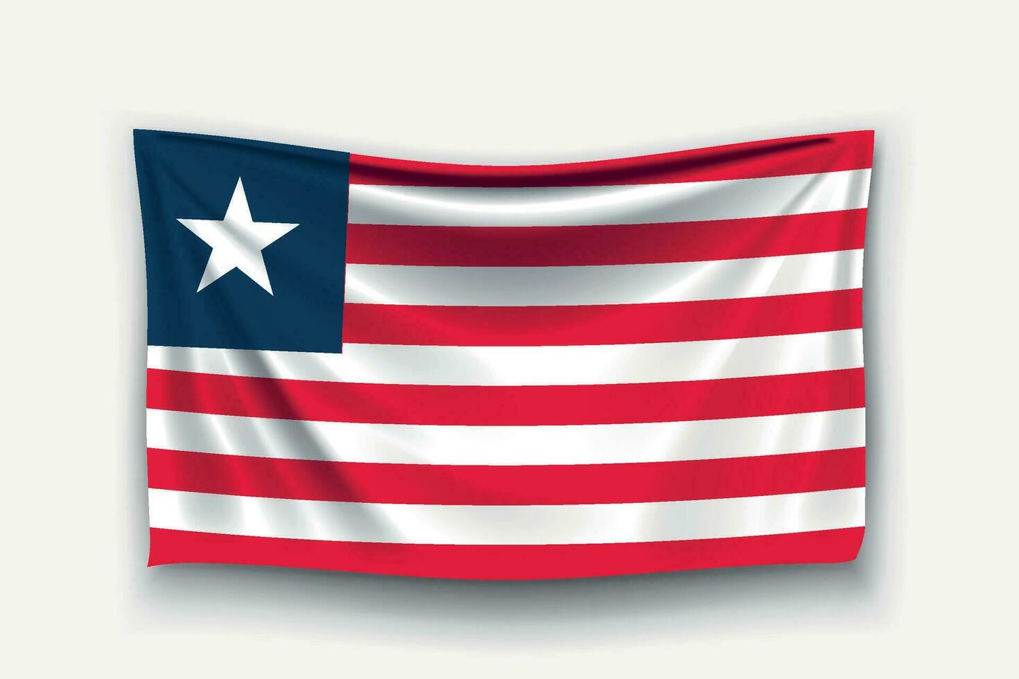 bandera de liberia vector